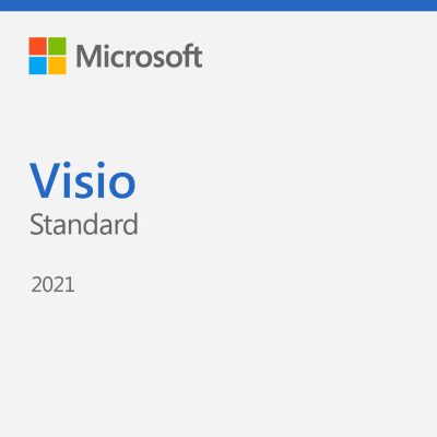 Microsoft Visio Standard 2021 diagramming software box art