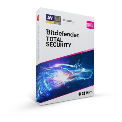 Bitdefender Total Security 2026 antivirus software box