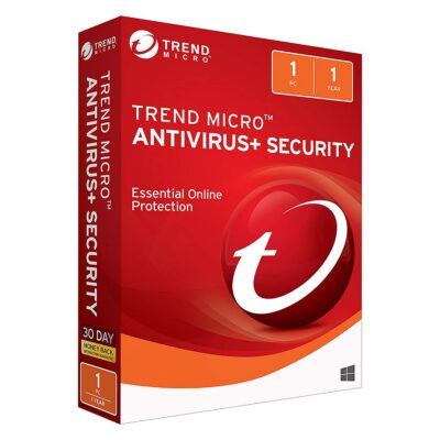 Trend Micro Antivirus Security 2026 software box