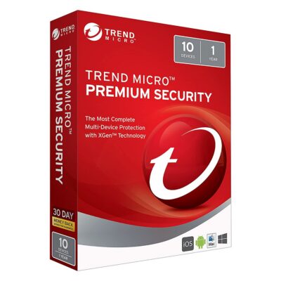 Trend Micro Premium Security Suite 2026 antivirus software box