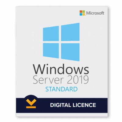 Windows Server 2019 Standard product software box